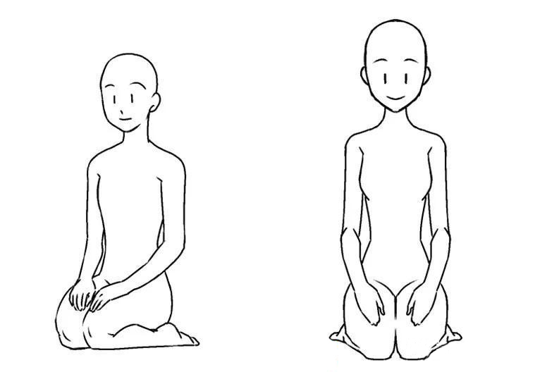 女性，跪坐时，肘部更靠近身体.jpg