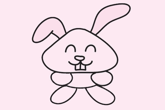 动漫小兔子简笔画怎么画,可爱的小兔子简笔画步骤教程