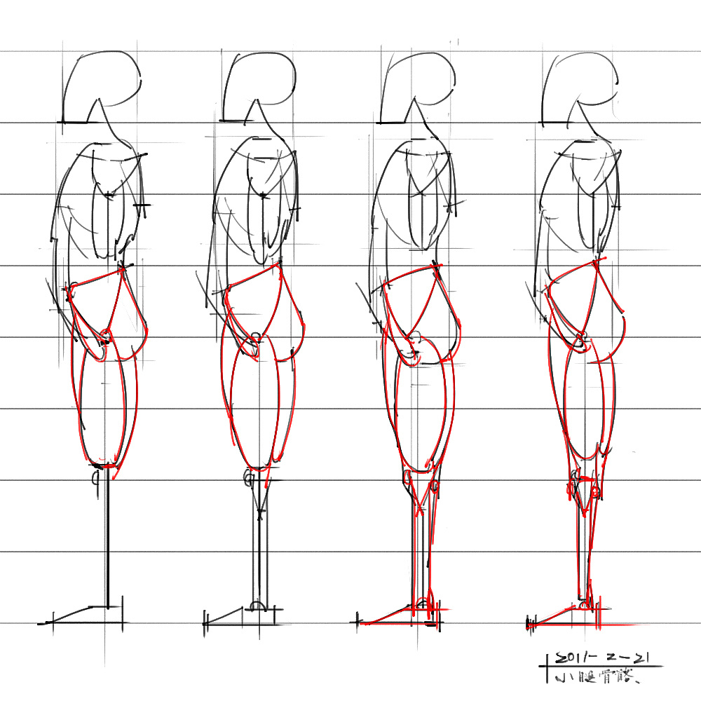 「动漫设计」分享一波绘画专用人体解剖素材 part 04