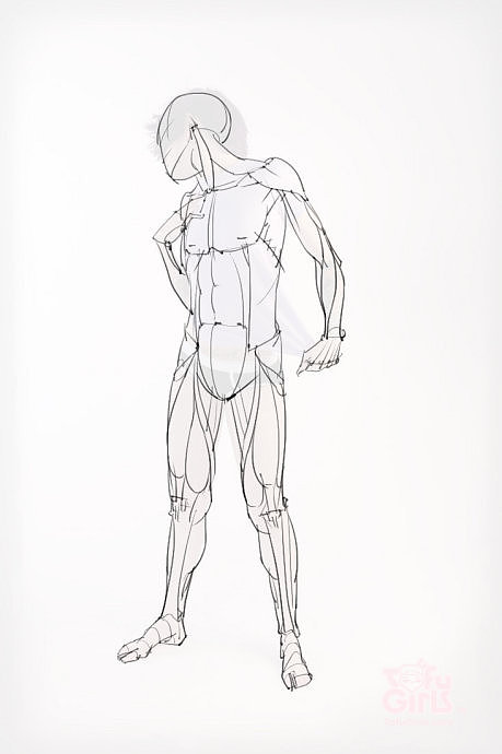 「动漫设计素材」分享一波绘画专用人体解剖素材 part 09